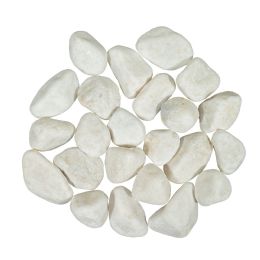 30 pieces White Pebbles 1kg/bag - Garden Decor