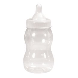 48 pieces Plastic Baby Bottle 11-inch - White - Baby Shower