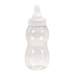 48 pieces Plastic Baby Bottle 8 1/2-inch - White - Baby Shower