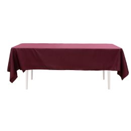 24 pieces Value Rectangle Polyester Table Cover 60" X 102" - Burgundy - Table Cloth