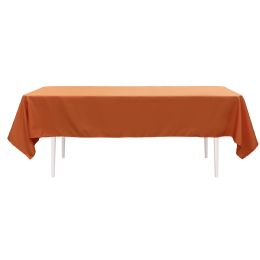 24 pieces Value Rectangle Polyester Table Cover 60" X 102" - Orange - Table Cloth