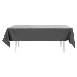 24 pieces Value Rectangle Polyester Table Cover 60" X 102" - Silver - Table Cloth