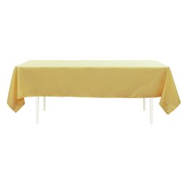 24 pieces Value Rectangle Polyester Table Cover 60" X 102" - Yellow - Table Cloth