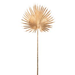 24 Wholesale Gold Artificial Tropical Plant Fan Palm Leaf Branch 36"