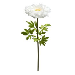 4 Wholesale Jumbo Peony 57" - White