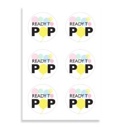96 pieces of Baby Shower Sticker Labels 4 Sheets/bag