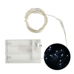 48 pieces 20 Led Fairy String Light With Timer - White - LED Party Supplies