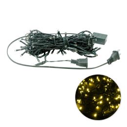 24 pieces 100 Led Green Wire String Light With Connector - Warm White - LED Party Supplies