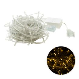 24 pieces 100 Led Clear Wire String Light With Connector - Warm White - LED Party Supplies