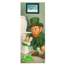 144 pieces of Leprechaun Restroom Door Cover