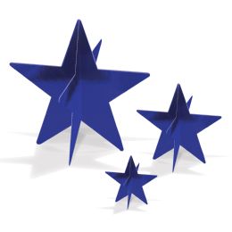 192 pieces of 3-D Foil Star Centerpieces