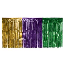 48 of Pkgd 1-Ply Metallic Table Skirting