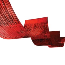 72 pieces of 1-Ply Metallic Fringe Ceiling Curtain