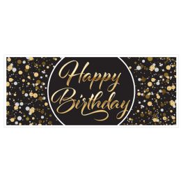 144 pieces of Happy Birthday Oversized Sign Banner