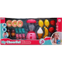 6 Sets 6.25-Inch B/o Toy Blender With Accessories In Window Box - Light Up Toys
