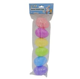 48 Pieces 6PC EASTER EGGS LARGE PASTEL - Easter
