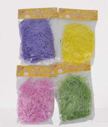 48 Pieces Easter Basket Decorating Grass Asst Colors - Easter