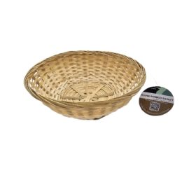 36 Pieces Bamboo Basket Round Dia. 9.05 in - Storage & Organization