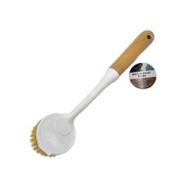 48 of Multi Purpose Cleaning Brush W/ Wooden Handle Round