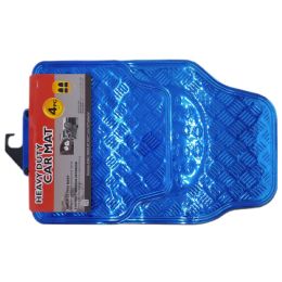 6 Pieces Aluminum Carmat 4 Pcs Set Blue - Auto Accessories
