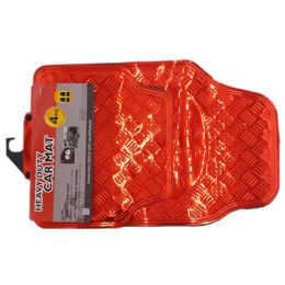 6 Pieces Aluminum Carmat 4 Pcs Set Red - Auto Accessories