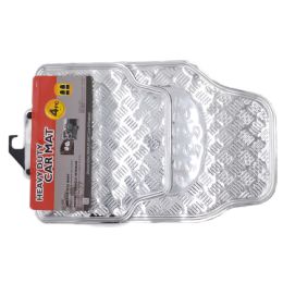 6 Pieces Aluminum Carmat 4 Pcs Set Silver - Auto Accessories
