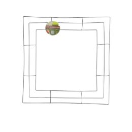 24 Wholesale Wire Flower Wreath Frame Form Green - Square