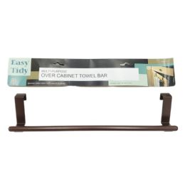 48 Pieces Over Cabinet Towel Rail 36cm Matte Brown - Storage & Organization