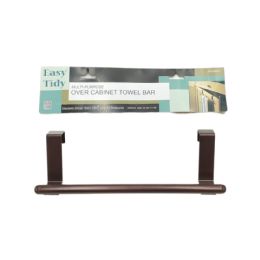 24 Pieces Over Cabinet Towel Rail 23cm Matte Brown - Storage & Organization