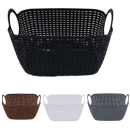 12 Pieces Storage Basket -- Rect. With Handles 41x27x26cm - Storage & Organization