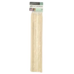 48 of 25 Pc Flat Bamboo Skewers 39.5cm