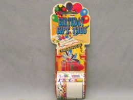 144 Pieces Selfstick Gift Tags W/ Dispenser 2'x3m - Stationary