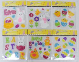 96 Pieces Easter Gel Stickers Assorted - Easter