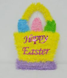 36 Pieces 12" Easter Tinsel Basket - Easter