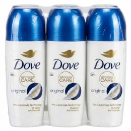 48 Pieces Dove RolL-On Deodorant 50ml - Original Scent - Deodorant