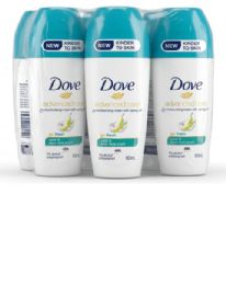 48 Pieces Dove RolL-On Deodorant 50ml - Pear & Aloe Vera Scent - Deodorant