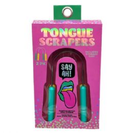 30 pieces of Sayah 2-count Turquoise Stainless Steel Tongue Scraper