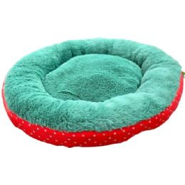 3 pieces of Barker & Meow 24" Luxury Pet Bed In Red Hearts And Paws