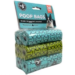 6 pieces of Precious Tails Biodegradable Pet Waste Poop Bags 240 Count 12 Rolls 