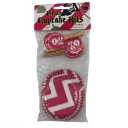 72 pieces Kid Fun Pirate Themed 24-count Cupcake Sets With Toothpicks - Toothpicks