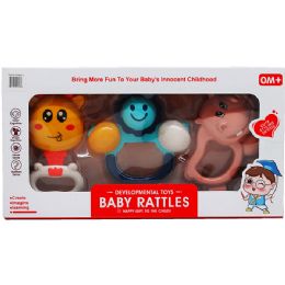 18 of 3pc Baby Rattle Play Set In Window Box, 2 Assrt Styles