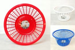 36 Pieces Laundry Basket 1 Bushel Asst Color - Laundry Baskets & Hampers