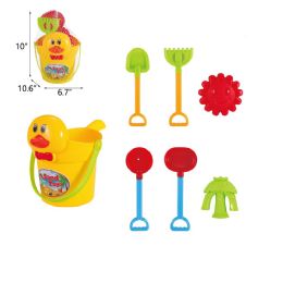 24 Pieces 10" 7pc Beach Bucket Set - Beach Toys