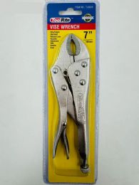 18 of 7" Curved Jaw Locking Pliers With Wire Cutter