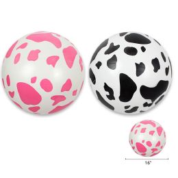48 Pieces of 16" Cow Spotted Inflatable Ball