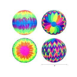 144 Pieces of 9" 70g Tye Dye Inflable Ball