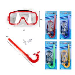 48 Pieces 13" Snokle W/ Goggle Set - Water Sports
