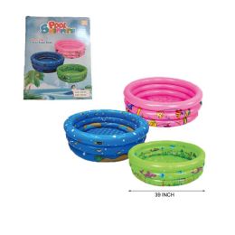 12 Pieces 100cm Circlle Water Pool (pink/blue/green ) - Inflatables
