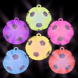 24 Wholesale 8-inch LighT-Up Soccer Puffer Ball
