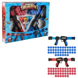 12 pieces of Foam Ball Blaster Set 2pc 84 Balls